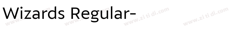 Wizards Regular字体转换